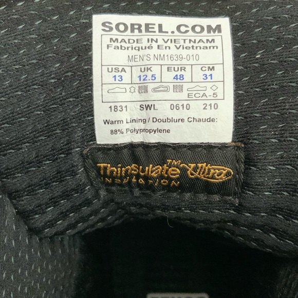 Sorel Timberwolf Waterproof Leather Winter Thinsulate Insulation Boots 13 main image 12
